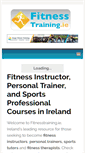 Mobile Screenshot of fitnesstraining.ie